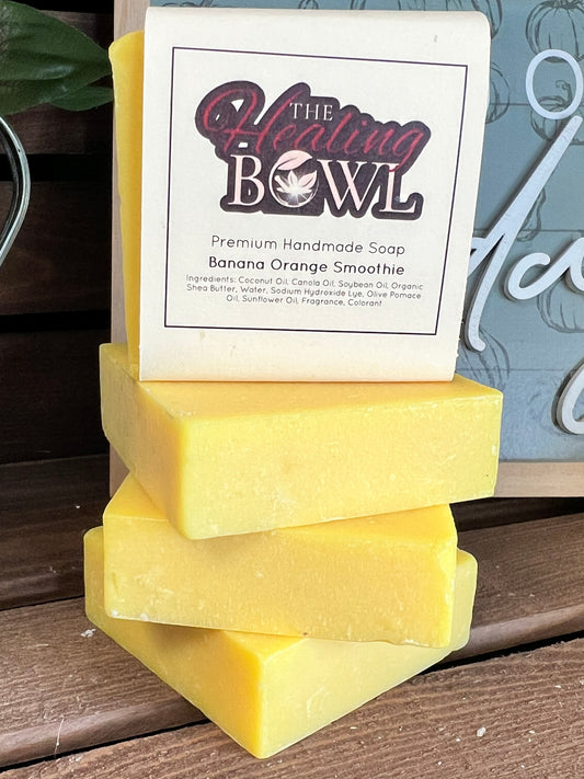 Banana Orange Smoothie Bar Soap