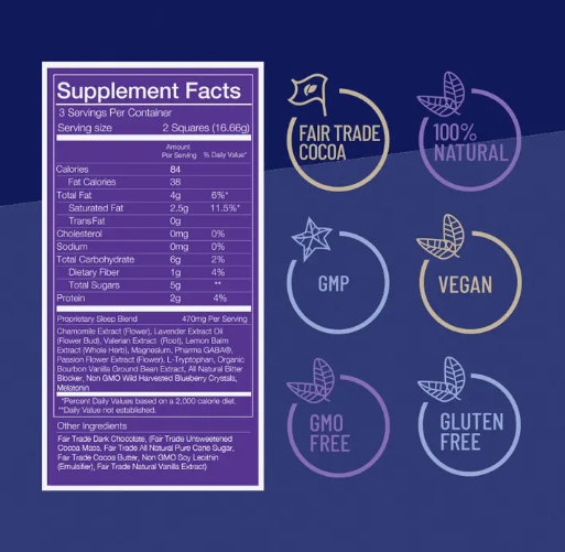 Sleepy Chocolate - Sleep Formula - Blueberry Lavender